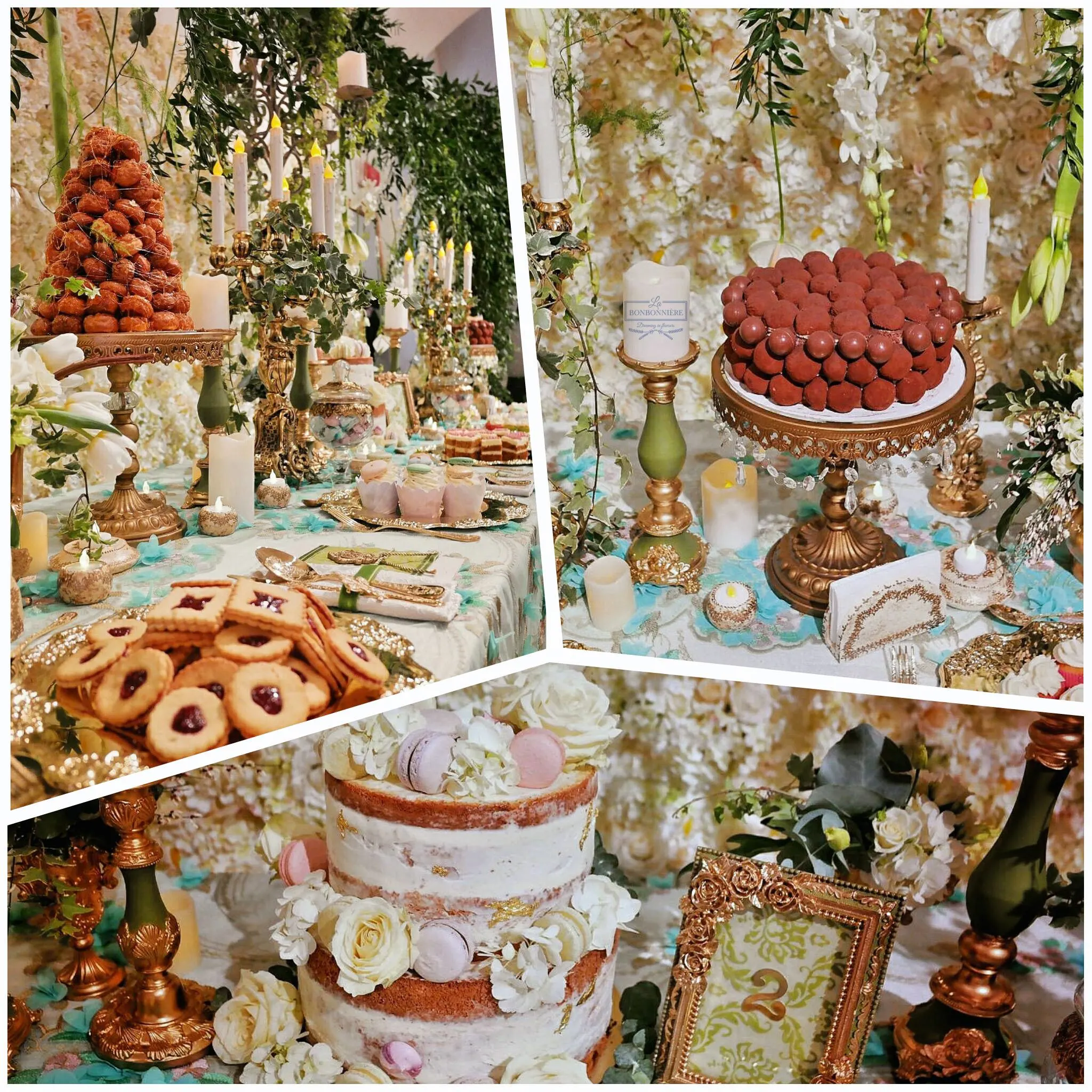 Candy Bar complet cu croquembouche și deserturi