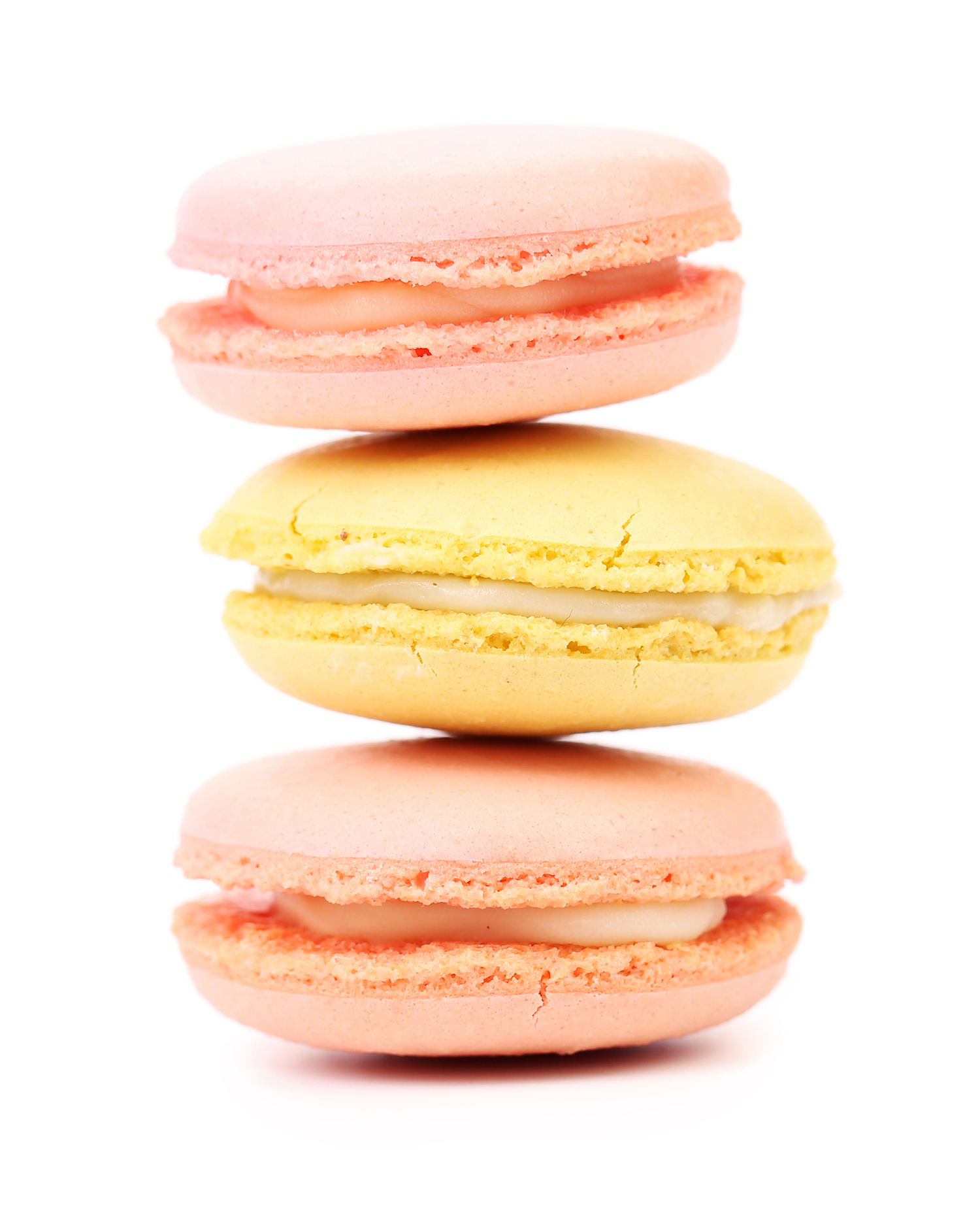Colorful macarons stack